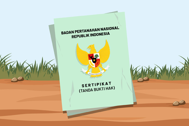 sertifikat tanah ilustrasi