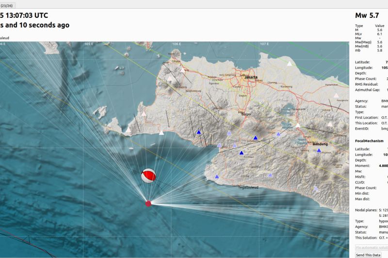 Pusat Gempa Banten